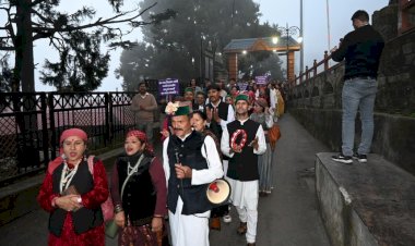 शिमला में गांधी जयंती पर प्रभात फेरी का आयोजन