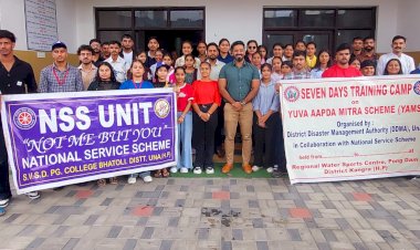 उपायुक्त ने 50 सदस्यीय स्वयंसेवी टीम को पौंग बांध प्रशिक्षण के लिए किया रवाना