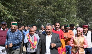 रोहित ठाकुर ने 3.26 करोड़ से निर्मित उठाऊ पेयजल योजना का किया उद्‌घाटन