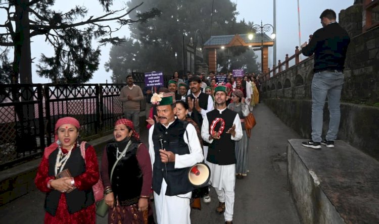 शिमला में गांधी जयंती पर प्रभात फेरी का आयोजन