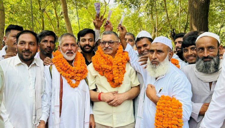 विधायक अजय सोलंकी ने किया मातर भेंड़ो पंचायत का दौरा, सुनी जनसमस्याएं