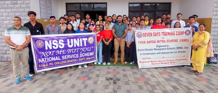 उपायुक्त ने 50 सदस्यीय स्वयंसेवी टीम को पौंग बांध प्रशिक्षण के लिए किया रवाना