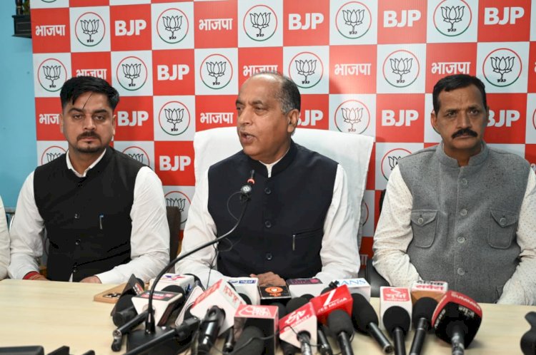 सुक्खू सरकार अब बच्चियों पर मुकदमे दर्ज करने पर उतारू : जयराम ठाकुर