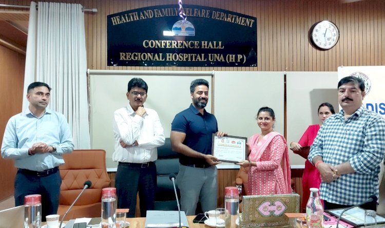 स्वास्थ्य सेवाओं में जिला ऊना अव्वल,  वर्ष 2024-25 में कायाकल्प अवॉर्ड से नवाजे गए जिले के 73 स्वास्थ्य संस्थान