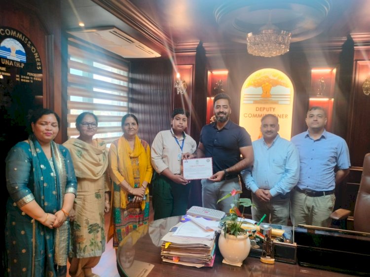 राज्य स्तरीय सुरक्षित निर्माण प्रतियोगिता ‘समर्थ-2025’ में ऊना के सूर्यांश ने हासिल किया दूसरा स्थान