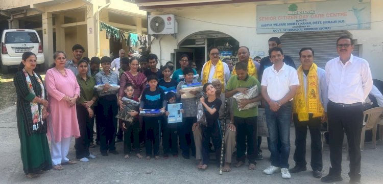 रोटरी क्लब नाहन ने विशेष बच्चों के संग मनाई दीपावली, गर्म हुडीज़ और वॉर्मर्स को बांटा उपहारस्वरूप 