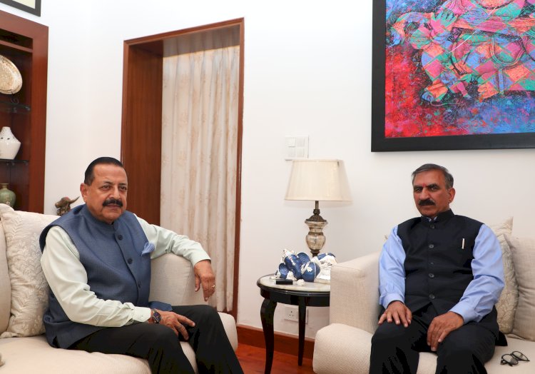 मुख्यमंत्री ने केन्द्रीय राज्य मंत्री से प्रदेश में 150 स्वचालित मौसम केन्द्र तथा किन्नौर में एक डॉप्लर वेदर रडार स्थापित करने का किया आग्रह