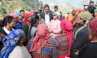 पोस्ट डिजास्टर नीड असेसमेंट टीम ने आपदा प्रभावित क्षेत्रों में नुकसान का जायज़ा लिया