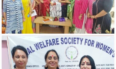 नाहन की साधना बर्मन बनी सोशल वेलफेयर सोसायटी फ़ॉर वुमन की राज्य अध्यक्ष...