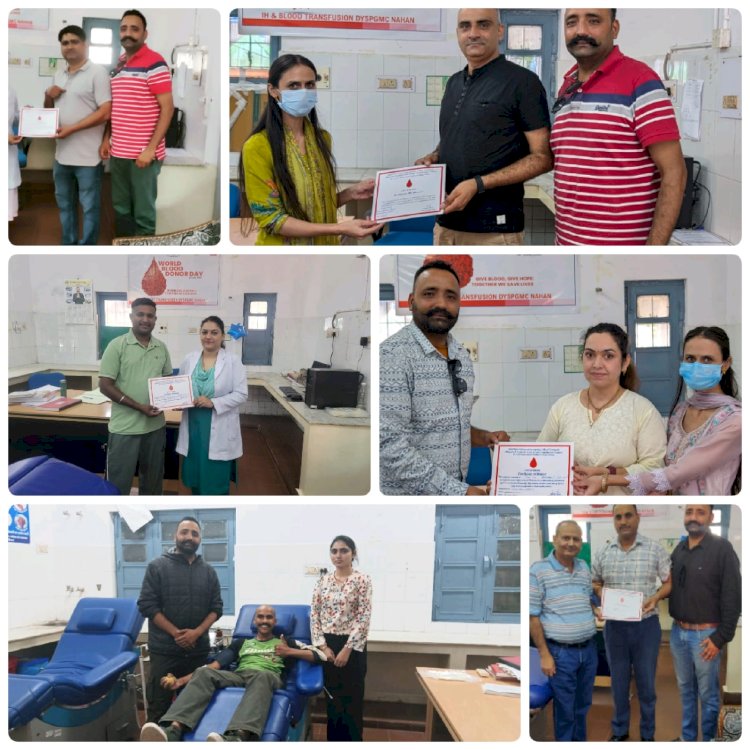 ड्राप्स ऑफ होप समूह ने अक्टूबर माह में किया 33 यूनिट रक्तदान 