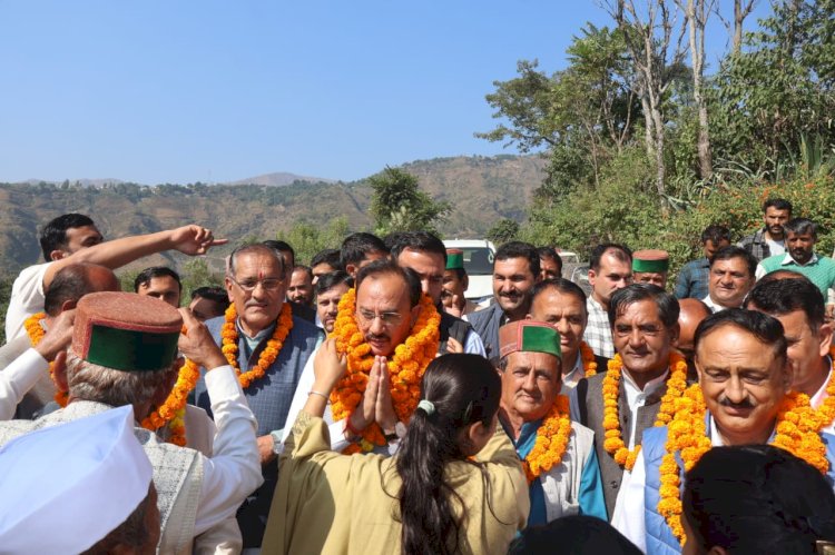 शिलाई विधानसभा क्षेत्र को आदर्श विधानसभा क्षेत्र बनाना मेरा लक्ष्य-हर्षवर्धन चौहान