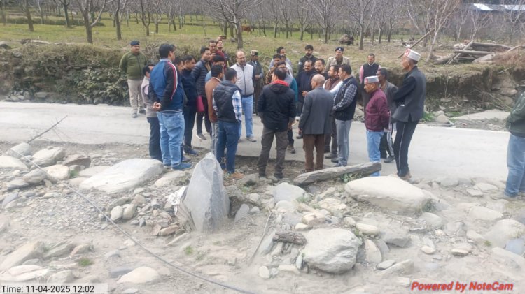 एनडीएमए विशेषज्ञ टीम ने सेराज क्षेत्र के आपदा प्रभावित इलाकों का किया निरीक्षण