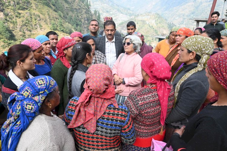 पोस्ट डिजास्टर नीड असेसमेंट टीम ने आपदा प्रभावित क्षेत्रों में नुकसान का जायज़ा लिया