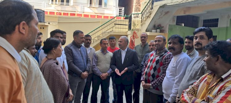 सुनील शर्मा बिट्टू से मिले रेहड़ी-फहड़ीधारक