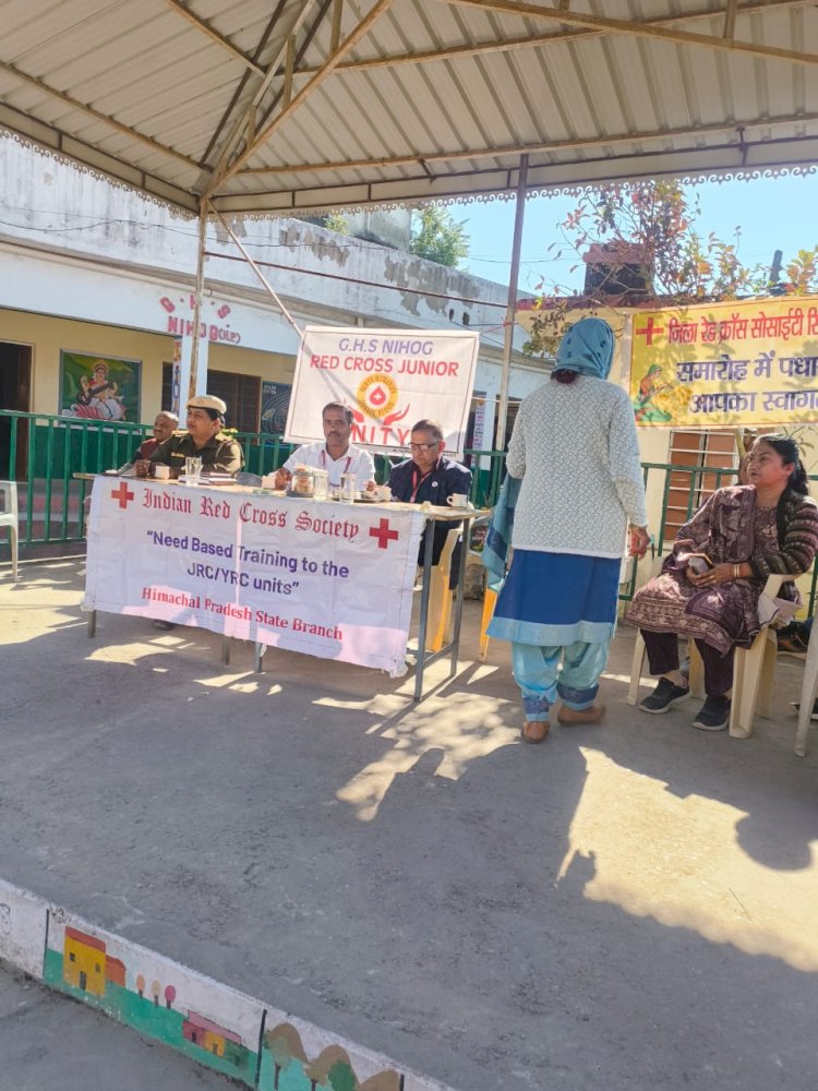 नाहन :राज्य रेडक्रॉस ने प्राथमिक उपचार प्रशिक्षण कार्यक्रम आयोजित किया