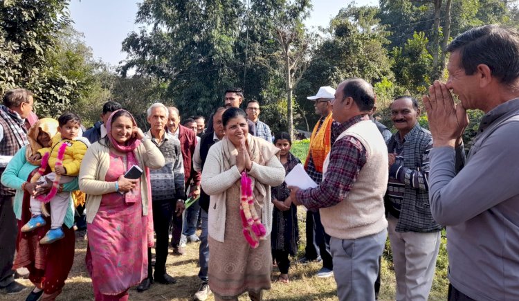 नौशहरा पंचायत में विकास कार्यों को मिलेगी और गति ..... विधायक कमलेश ठाकुर