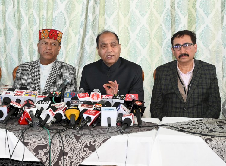 कांग्रेस सरकार का 3 साल का जश्न गले से नहीं उतर रहा : जयराम ठाकुर