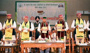 डॉ. वाई.एस. परमार औद्यानिकी एवं वानिकी विश्वविद्यालय का 14वाँ दीक्षांत समारोह सम्पन्न