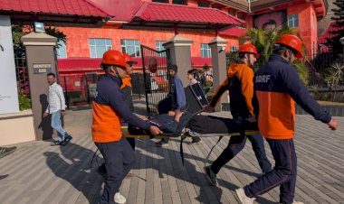 टी-20 क्रिकेट मैच के दृष्टिगत एचपीसीए क्रिकेट स्टेडियम में माॅक ड्रिल का आयोजन