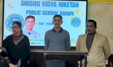 नाहन: उपलब्धि..एसवीएन स्कुल के परिक्षित ने एनडीए में लहराया परचम...