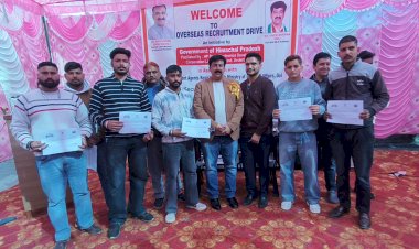 हिमाचल सरकार की पहल से विदेश में रोजगार का सपना साकार, ऊना में रोजगार मेले में 61 युवाओं का चयन