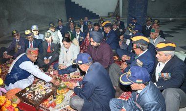 वीर बलिदानी मिट्टी की स्थापना के साथ शाहिद स्मारक परिसर चंगर में मनाया गया 55वाँ  विजय दिवस