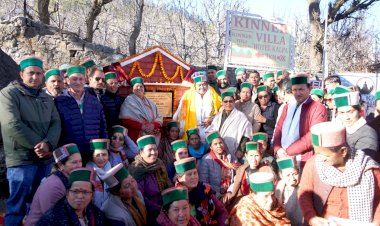 राजस्व मंत्री ने किन्नौर के कल्पा में जल आपूर्ति योजना का लोकार्पण और बोक्टू कूहल के नवीनीकरण कार्य का शिलान्यास किया