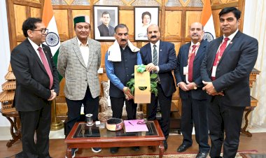 मुख्यमंत्री से पंजाब नेशनल बैंक के प्रबन्ध निदेशक ने की भेंट