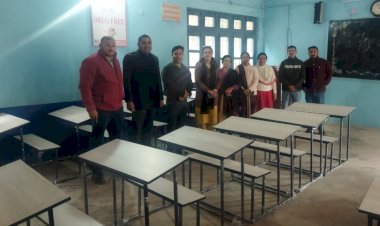 नाहन:ऊषा सांस ऑटो ने 20 डेक्स दिए, बनकला जमा दो स्कुल में..