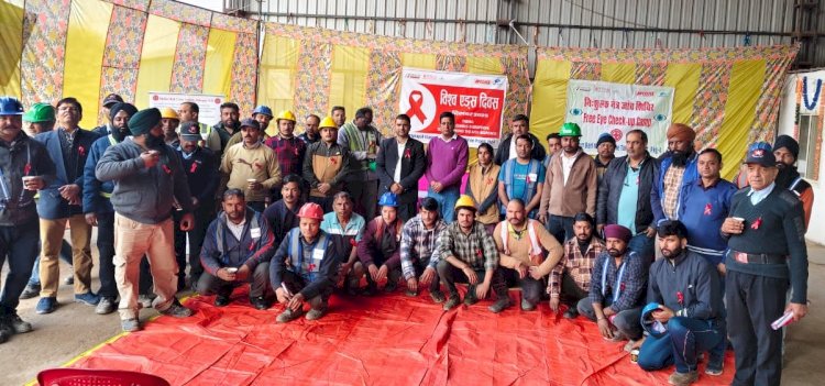 विश्व एड्स दिवस पर जगातखाना में जागरूक किए कामगार