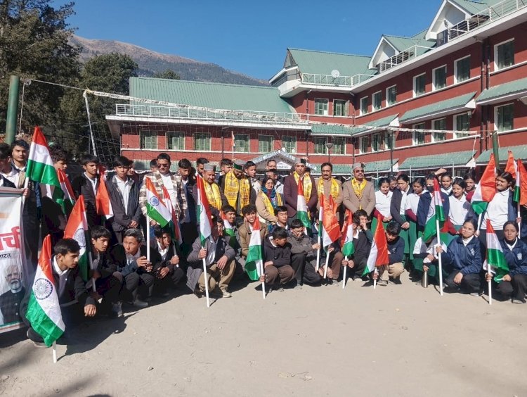 जवाहर नवोदय विद्यालय रिकांग पिओ में सरदार पटेल के योगदान को किया याद