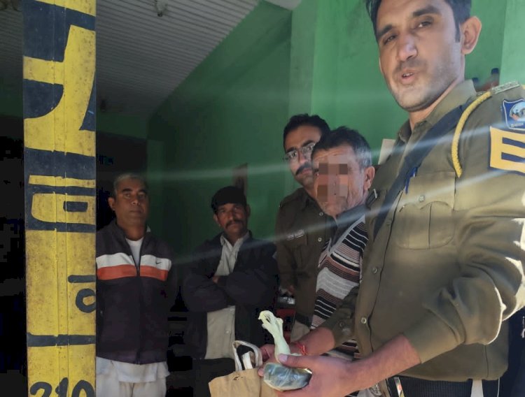 नाहन: तोमर भोजनालय के साथ  चल रहा था चरस बेचने का धंधा,शिलाई पुलिस ने पकड़ी 137 ग्राम चरस।