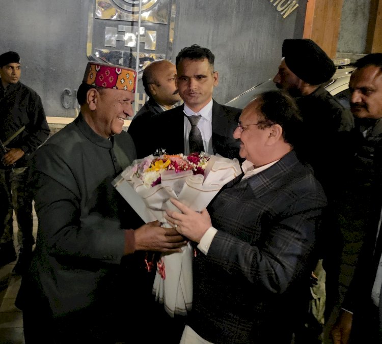 हिमाचल पहुंचे भाजपा राष्ट्रीय अध्यक्ष जगत प्रकाश नड्डा—शिमला में ऐतिहासिक स्वागत, दौरा संगठन के लिए अत्यंत महत्वपूर्ण