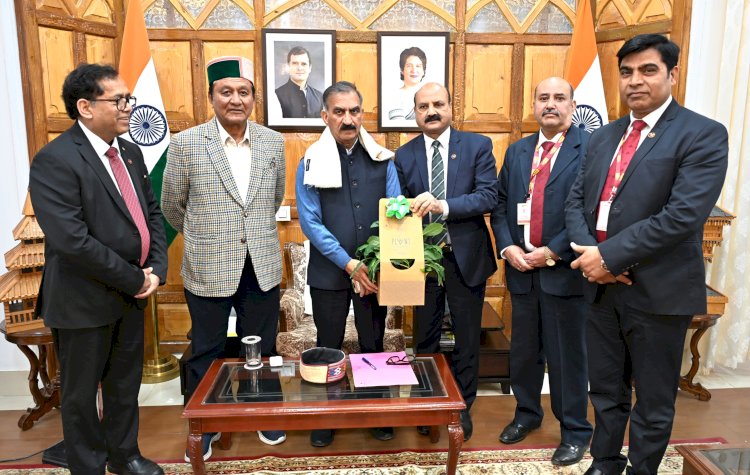 मुख्यमंत्री से पंजाब नेशनल बैंक के प्रबन्ध निदेशक ने की भेंट