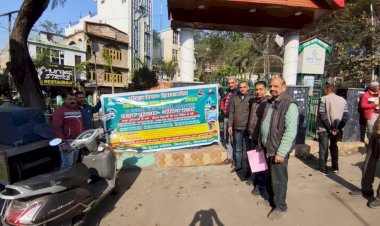 परिवहन विभाग ने राष्ट्रीय सड़क सुरक्षा माह अभियान के तहत विभिन्न स्थानों पर किए जागरुकता कार्यक्रम