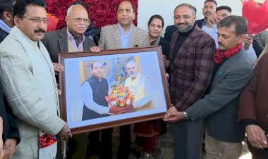 नेता प्रतिपक्ष जयराम ठाकुर को जन्मदिन पर भाजपा प्रदेश प्रतिनिधिमंडल ने दी शुभकामनाएं