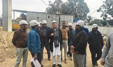 कृषि मंत्री चंद्र कुमार ने ढगवार मिल्क प्रोसेसिंग प्लांट का किया निरीक्षण, शीघ्र निर्माण पूर्ण करने के दिए निर्देश