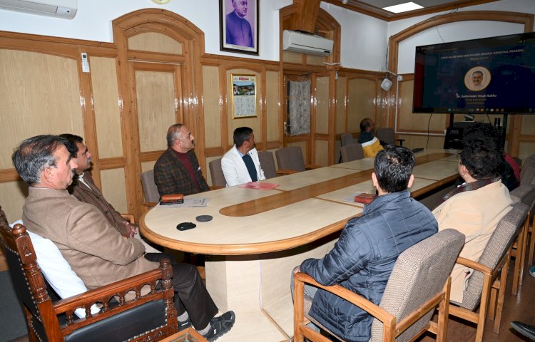 मुख्यमंत्री ने स्टेट अलाइड एंड हेल्थ केयर कांऊसिल की वेबसाइट का शुभारम्भ किया