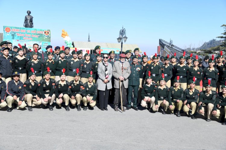 78वें सेना दिवस के अवसर पर द रिज, शिमला में “नो योर आर्मी मेला”