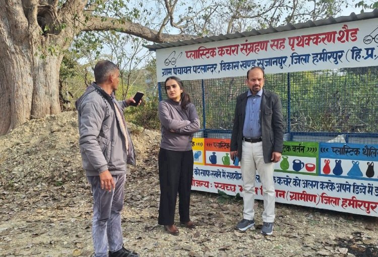 डीसी गंधर्वा राठौड़ ने सुजानपुर की पंचायतों का दौरा करके विकास कार्यों का लिया जायजा