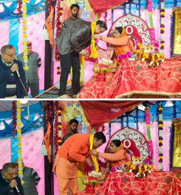 नाहन: राम कथा में सम्मानित हुए विक्रम वर्मा-अमित अत्री,सनातन संरक्षण के लिए नवाजे...