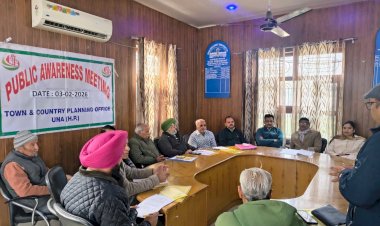 संतोषगढ़ में नगर एवं ग्राम योजना विभाग की जन-जागरूकता बैठक आयोजित