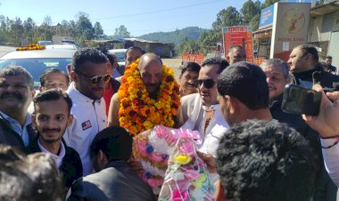 कृषि विपणन बोर्ड के अध्यक्ष कुलदीप सिंह पठानिया का स्वागत