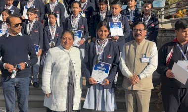 नाहन : अरिहंत इंटरनेशनल विद्यालय में एलन द्वारा विद्यार्थियों को किया गया सम्मानित