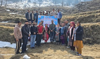 मंडी जिले की चौहार और बरोट घाटी में एचपी शिवा परियोजना के तहत वृक्षारोपण अभियान का आगाज़