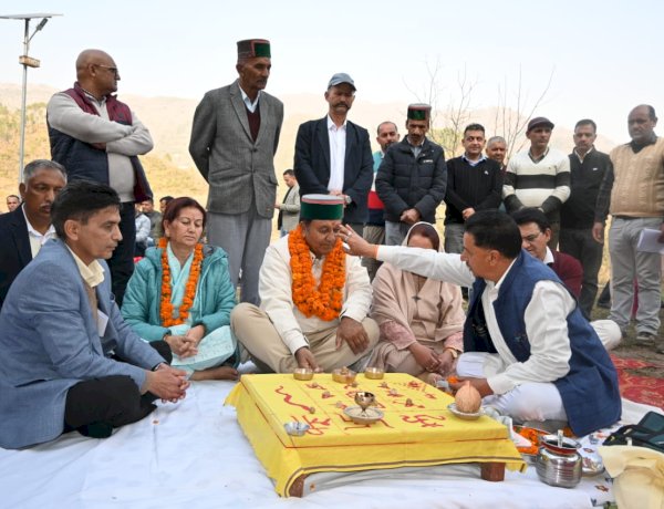 जगत सिंह नेगी ने बागथन में 1 करोड़ 25 लाख से बनने वाले जैव नियंत्रण प्रयोगशाला का किया शिलान्यास