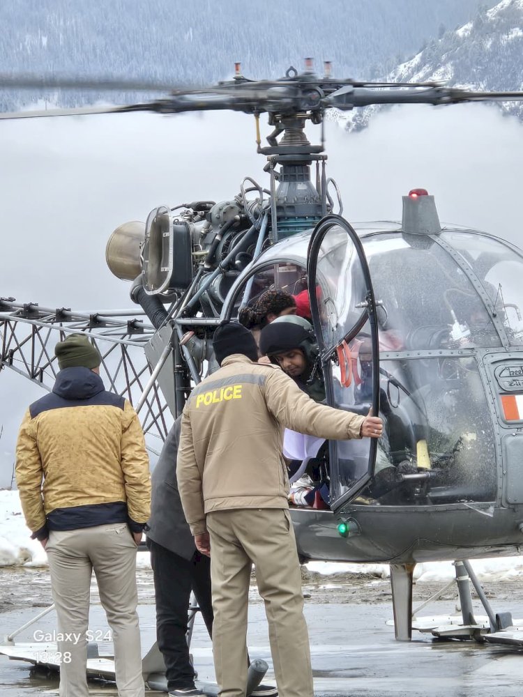 डोडरा क्वार से मरीज किया एअर लिफट, पीजीआई में करवाया एडमिट