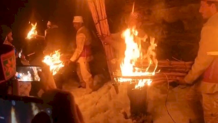 पांगी में कड़ाके की ठंड के बीच ऐतिहासिक खौउल उत्सव का आगाज.....