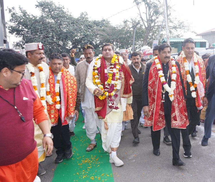 श्री चिंतपूर्णी दर्शनार्थ संकल्प पद यात्रा में शामिल हुए उपमुख्यमंत्री