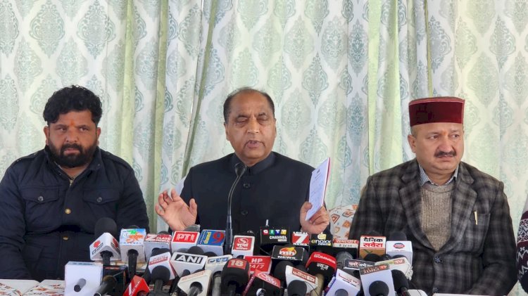 केंद्र का सहयोग लेकर भी कांग्रेस सरकार केंद्र को ही कोस रही, जवाबदेही से नहीं बच सकती सरकार” : जयराम